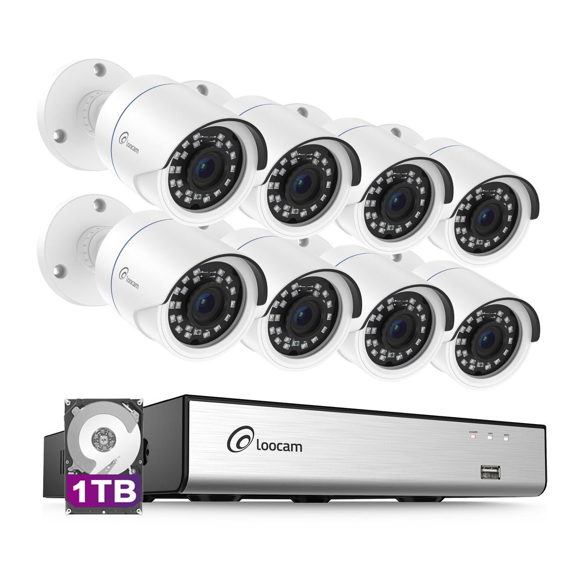 Smart Security System 防犯カメラ LQ8M4S-4W81S-